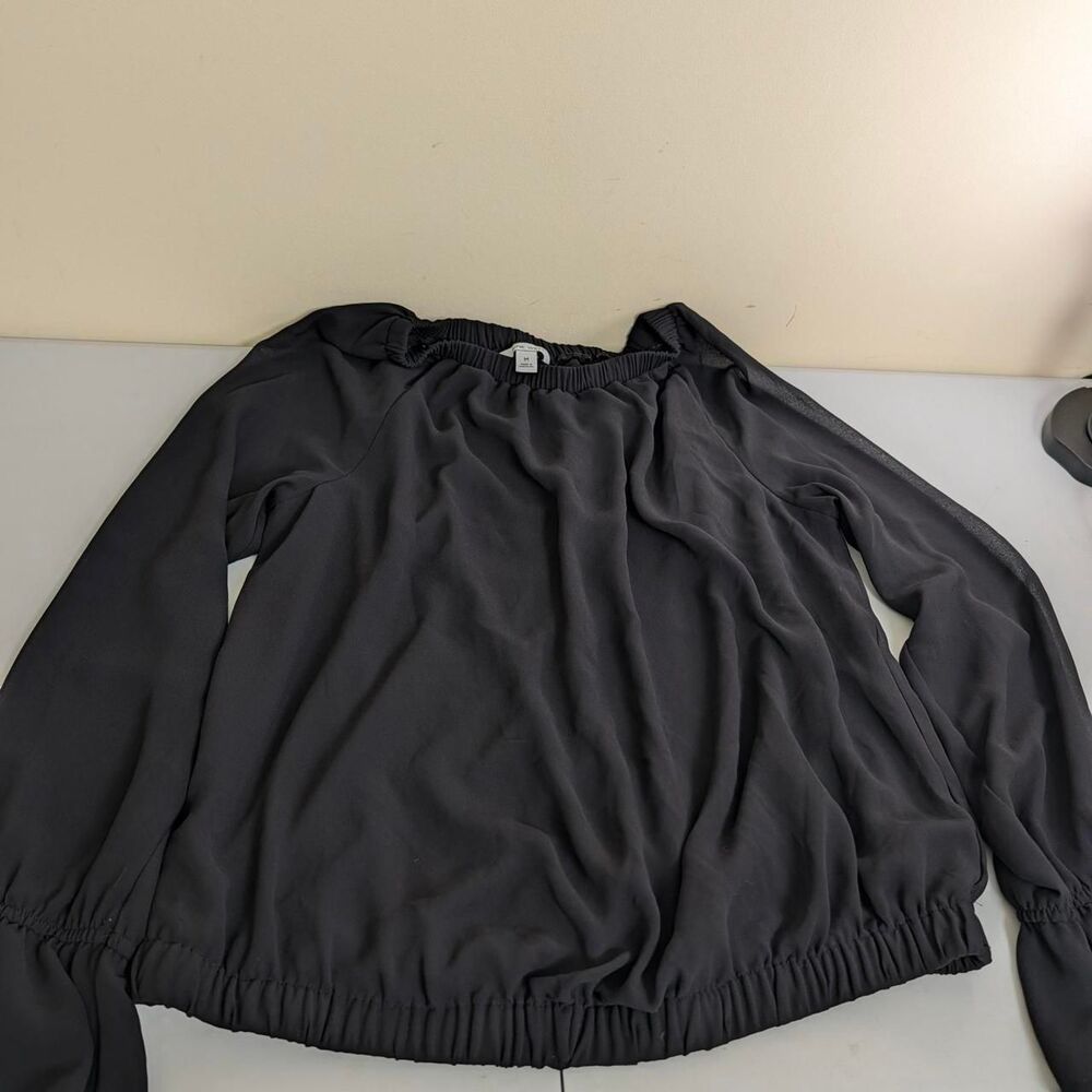 Nine-west Women's Black and Grey Blouse B09